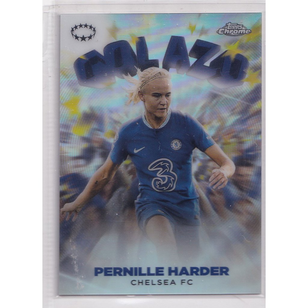 2022-23 Topps Chrome UEFA Women's Champions League Golazo #G-7 Pernille Harder