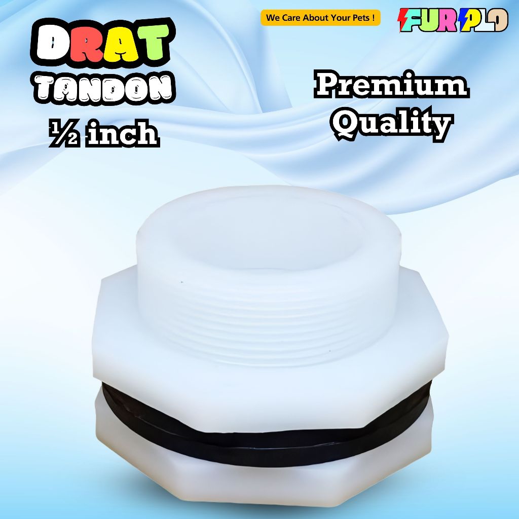 Drat Tandon Fitting Tandon  Pipa Konektor 1/2 Inchi Nepel Sok Drat Untuk Toren FURPLO