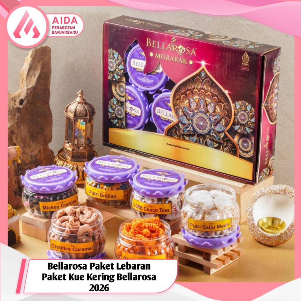 Paket Kue Kering & Sirup Bellarosa Lebaran / Parcel Lebaran Bellarosa /Hampers Kue Kering Coklat