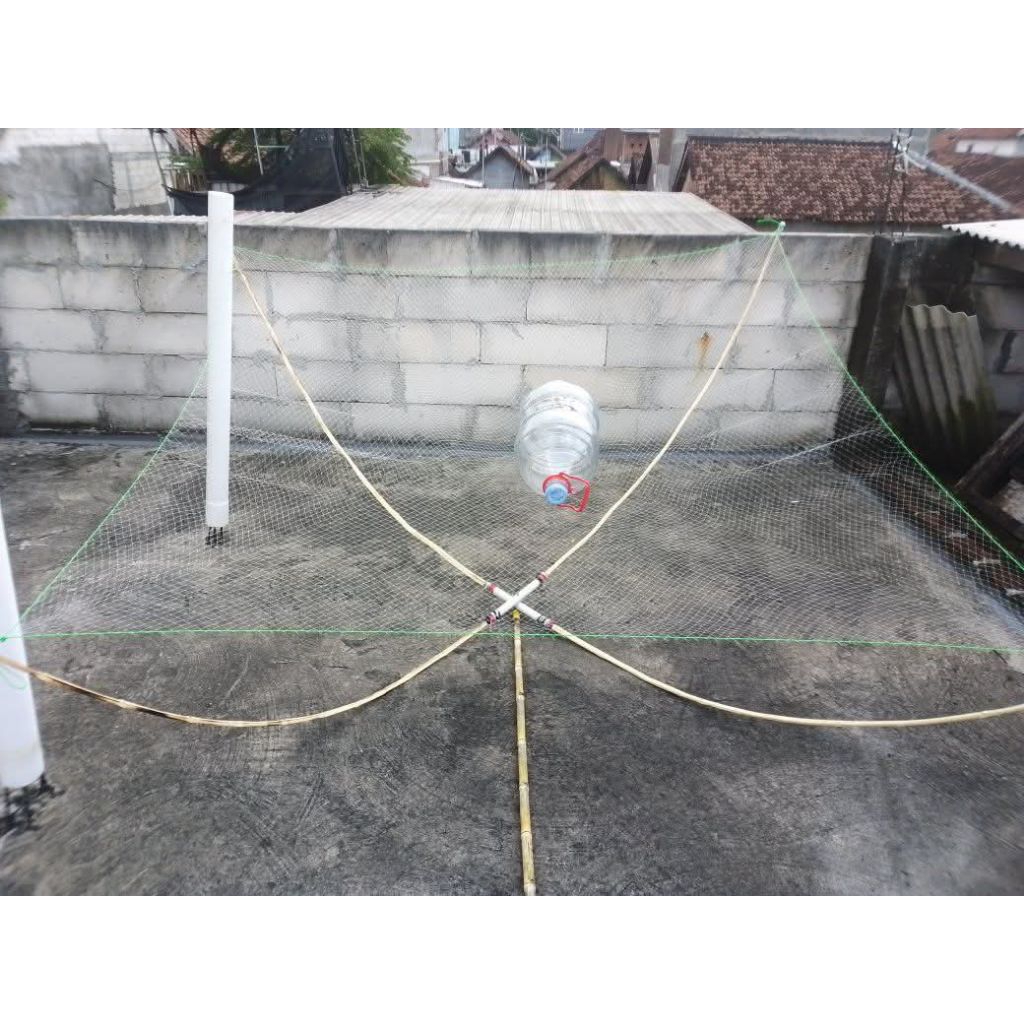 jaring anco/tangkul ikan 2x2 meter jaring ikan lubang 1 1/4 inchi senar 0,28mm