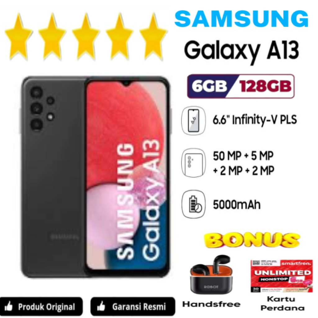 HP SAMSUNG A13 6GB/128GB ORIGINAL DAN EXTRA BONUS