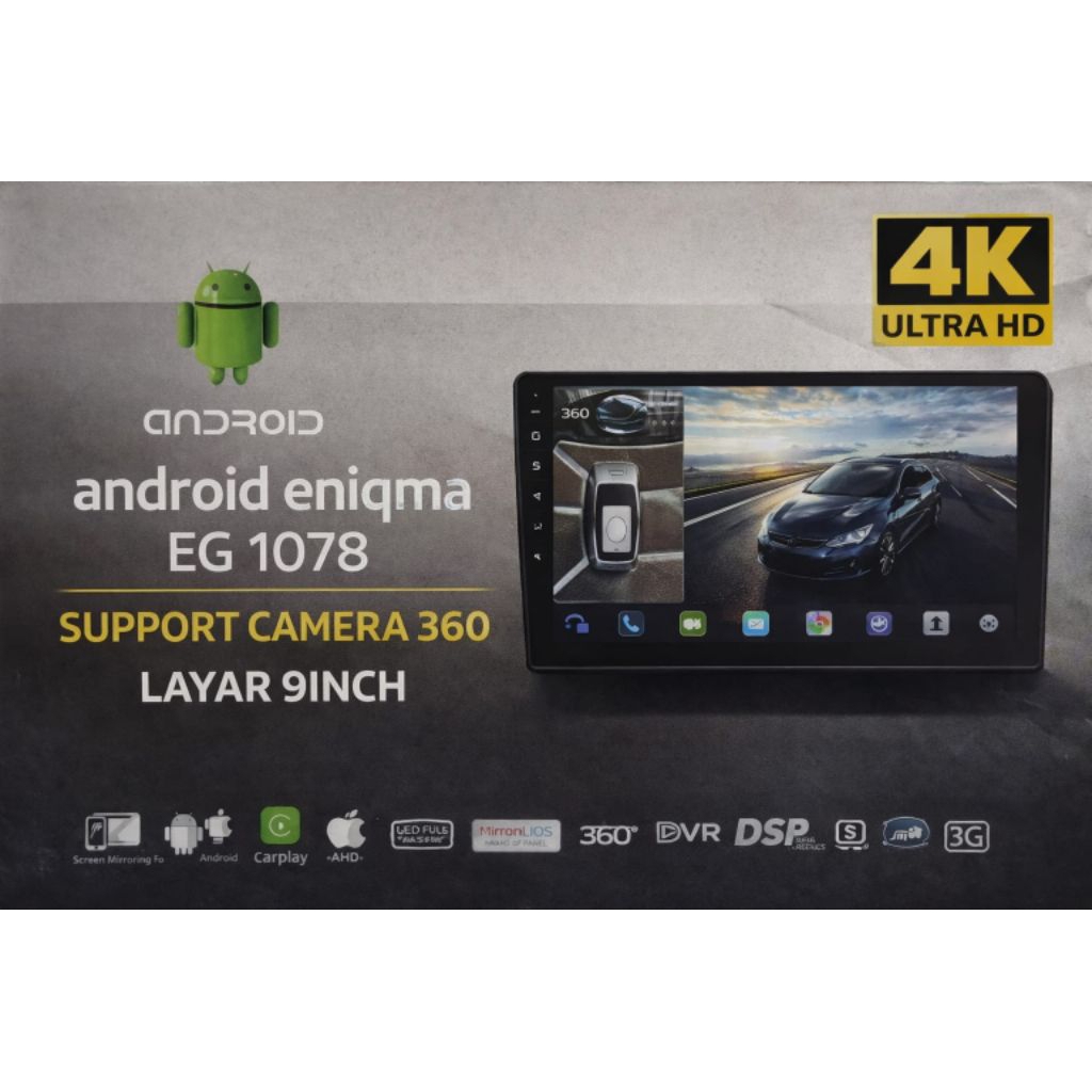 head unit enigma eg 1078 layar qled 9inch