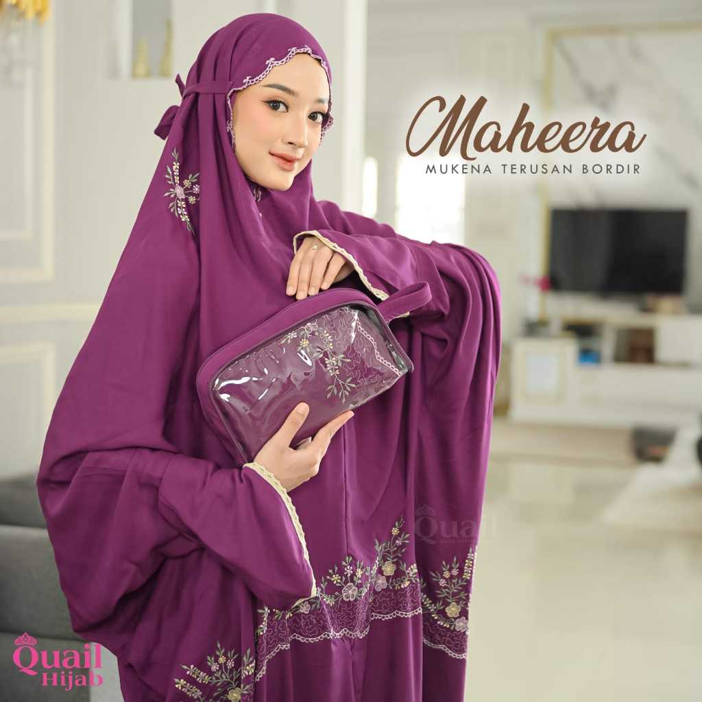 Maheera Mukena Terusan Original Quail Hijab Wanita
