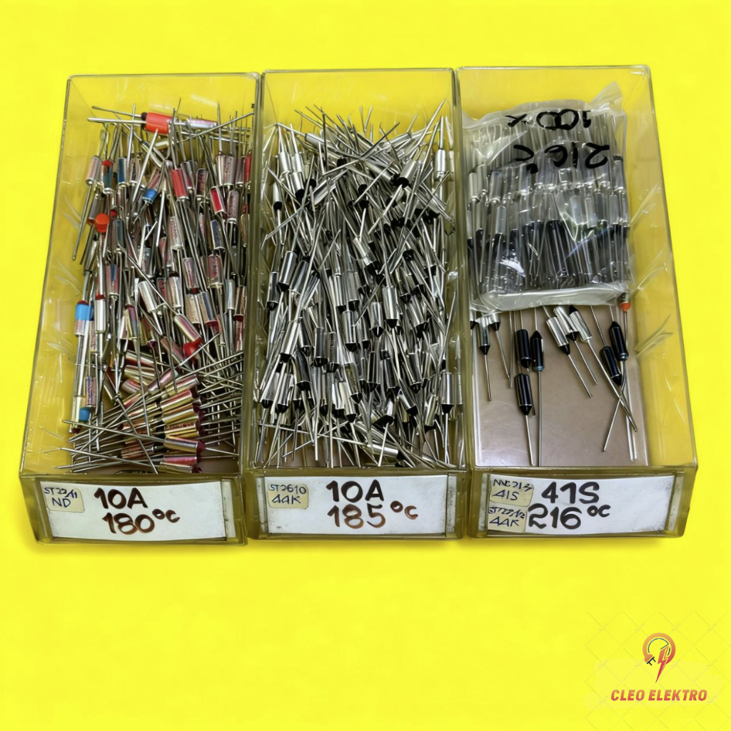 TERMOFUSE THERMOFUSE 180 / 185 / 216 °C 250V 10A BIMETAL THERMAL FUSE