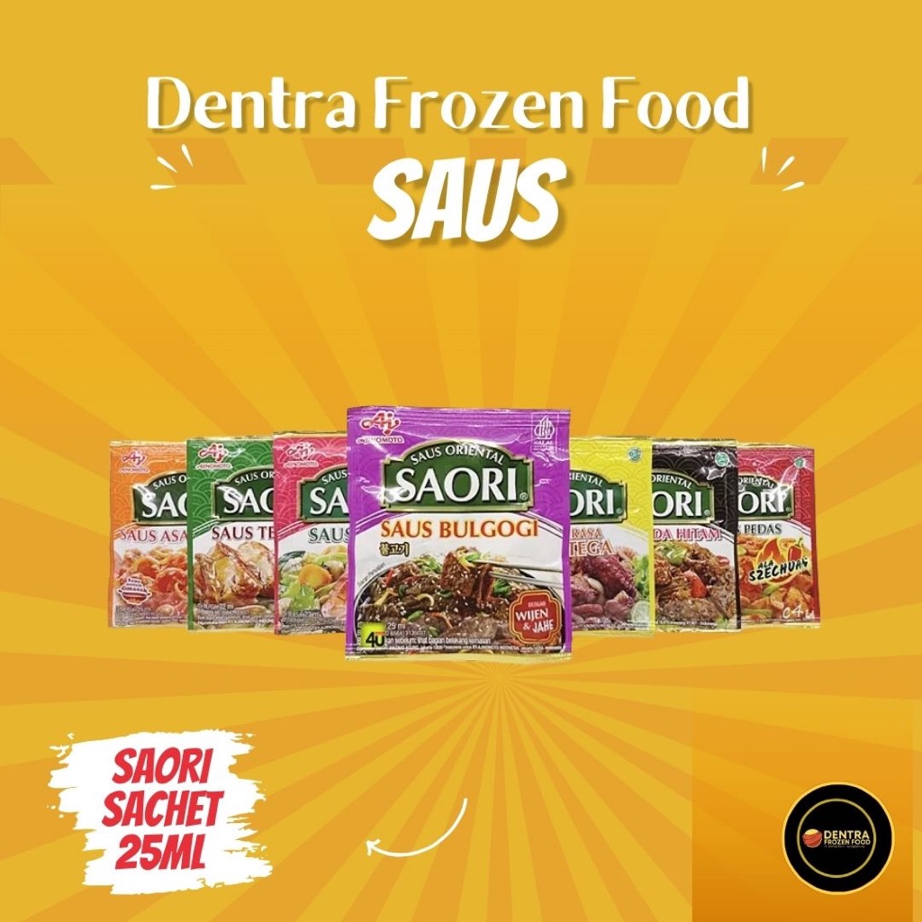 SAORI SACHET 25ML/SAORI SAUS TIRAM/MENTEGA/BULGOGI/ASAM MANIS