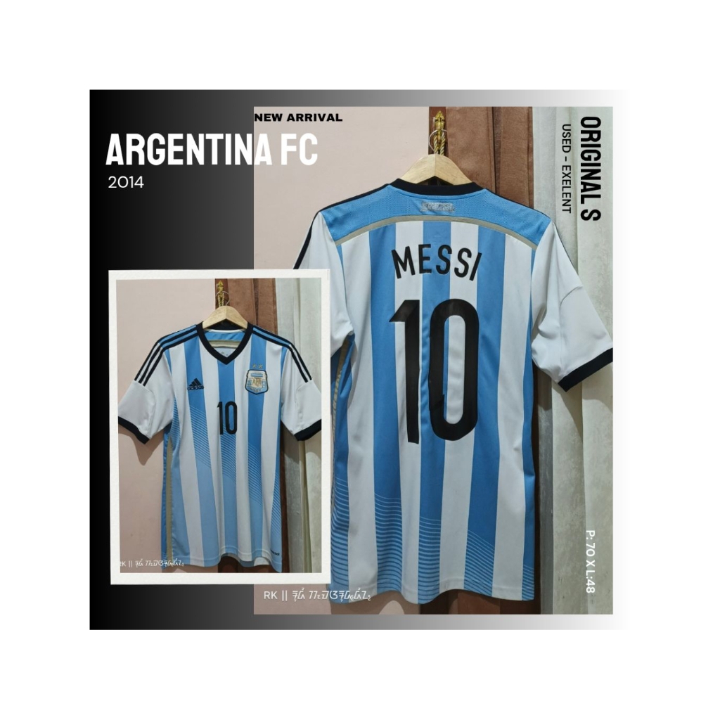 [Used-Original] Jersey Timnas Argentina AFA 2014 #MESSI10