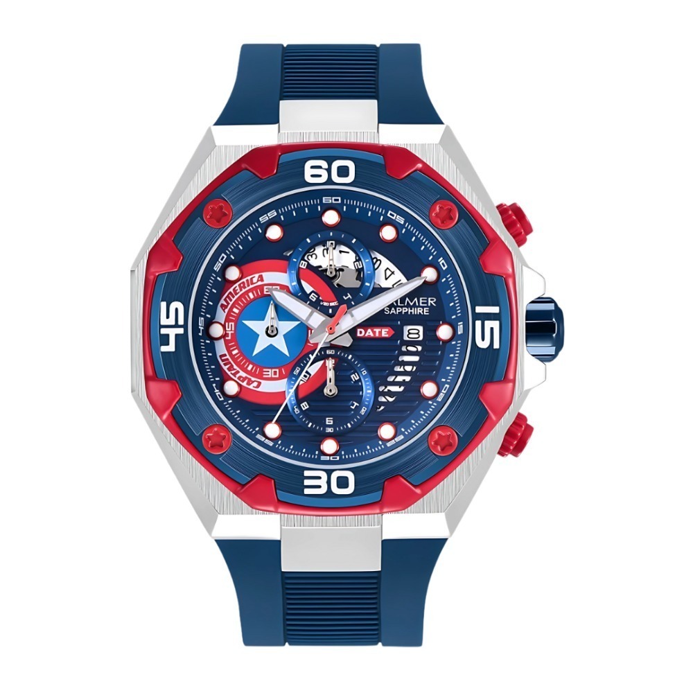 BALMER B-8821MC Marvel Captain Amerika Jam Tangan Pria LIMITED EDITION