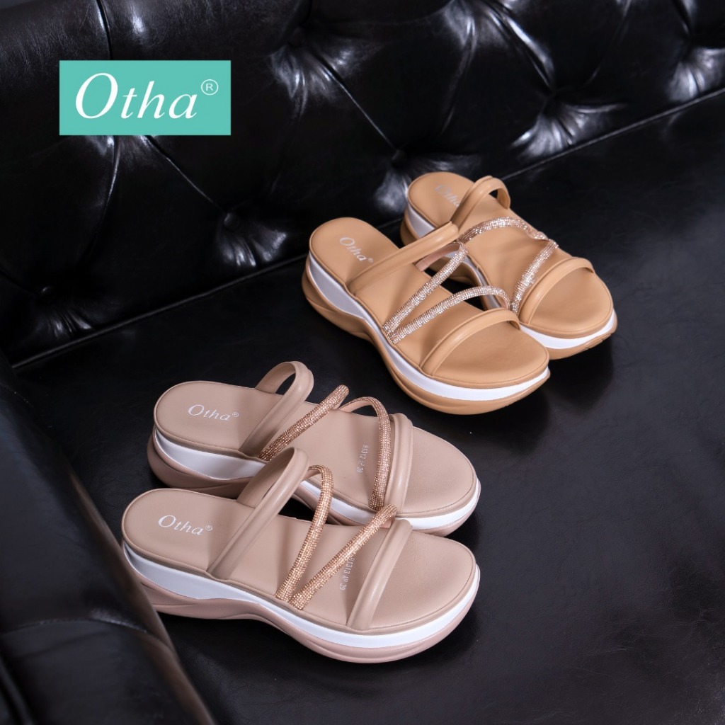 Otha Shoes - Wedges Sandal Wanita - H1313 OWK Tinggi HAK  -+ 5CM