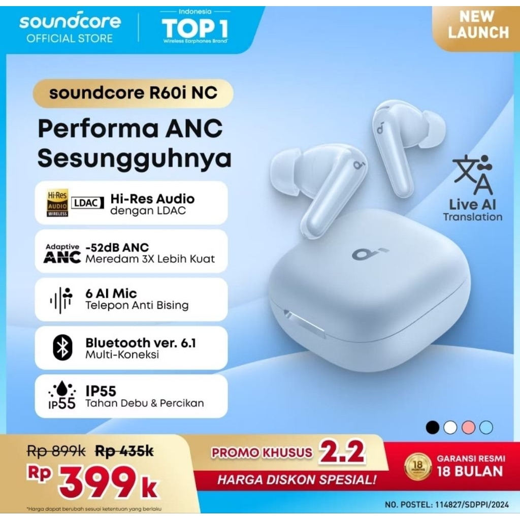 Soundcore R60i NC blue
