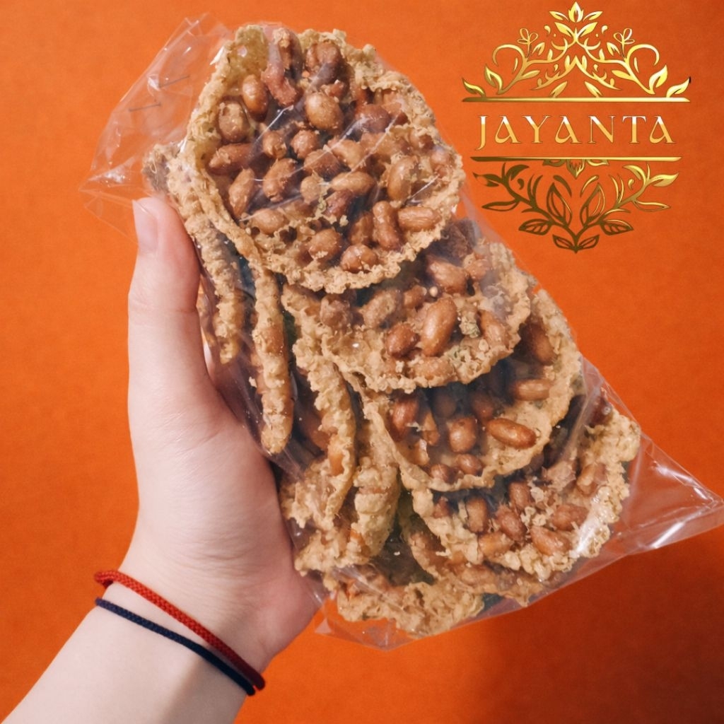 Rempeyek kacang tanah | peyek kacang bulat