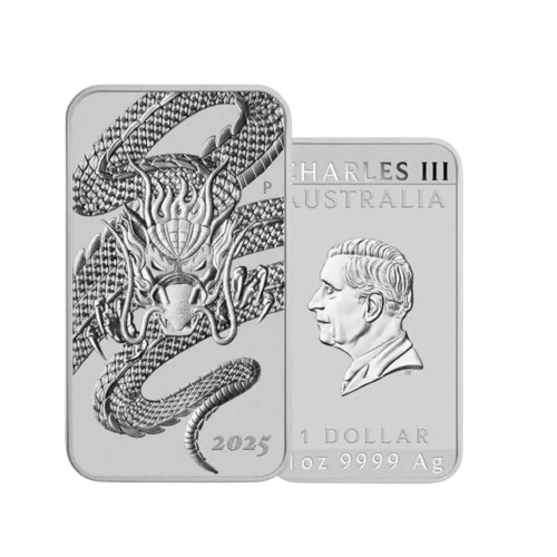 2025 SILVER BATANGAN 1 OZ DRAGON / NAGA PERTH MINT 999