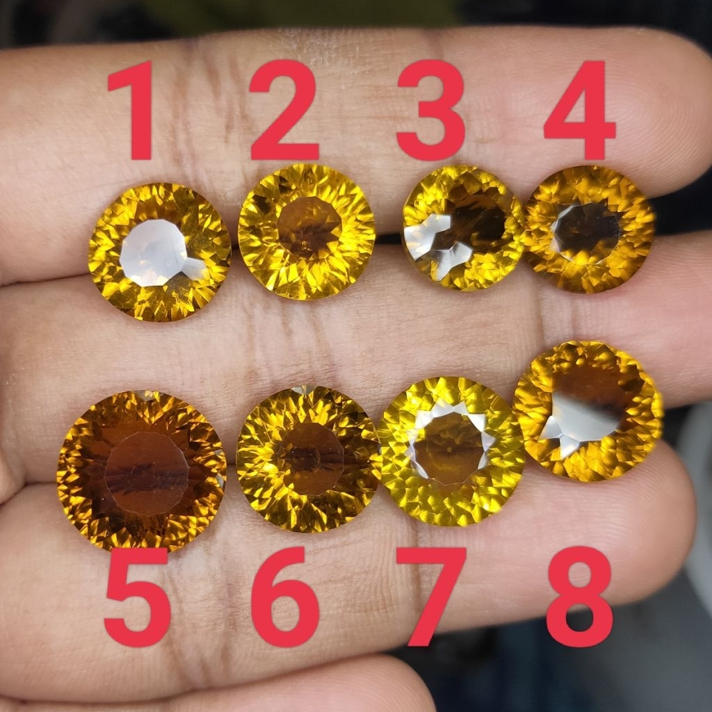 NATURAL CITRINE KECUBUNG KUNING CUSTOM CUT