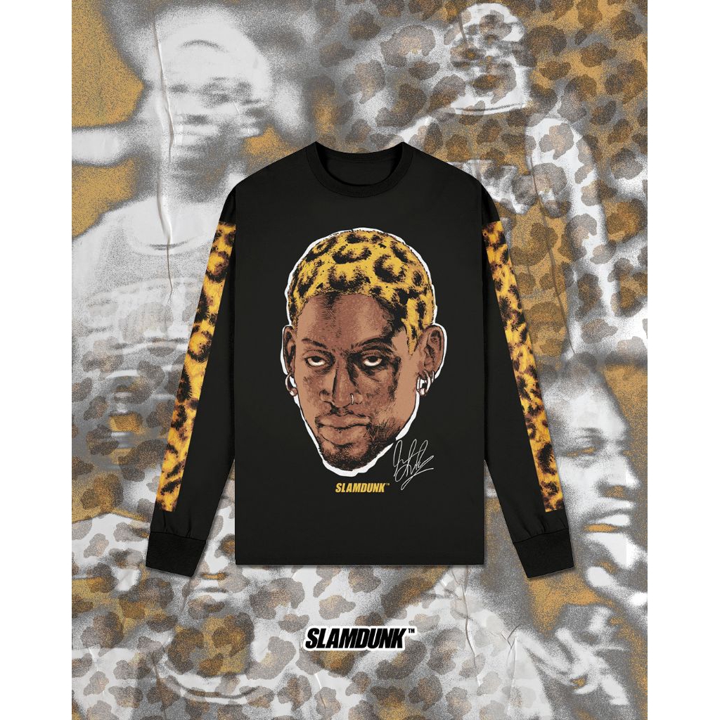 DENNIS RODMAN || LONG SLEEVE || BLACK/WHITE
