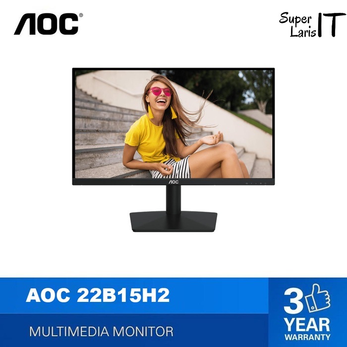 AOC 22B15H2 Monitor 22 / 21.45 inch IPS FHD 100Hz VGA HDMI