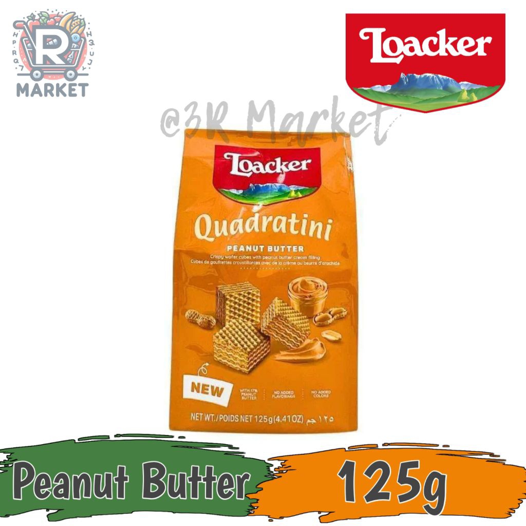 Loacker Quadratini Peanut Butter Wafer Loacker