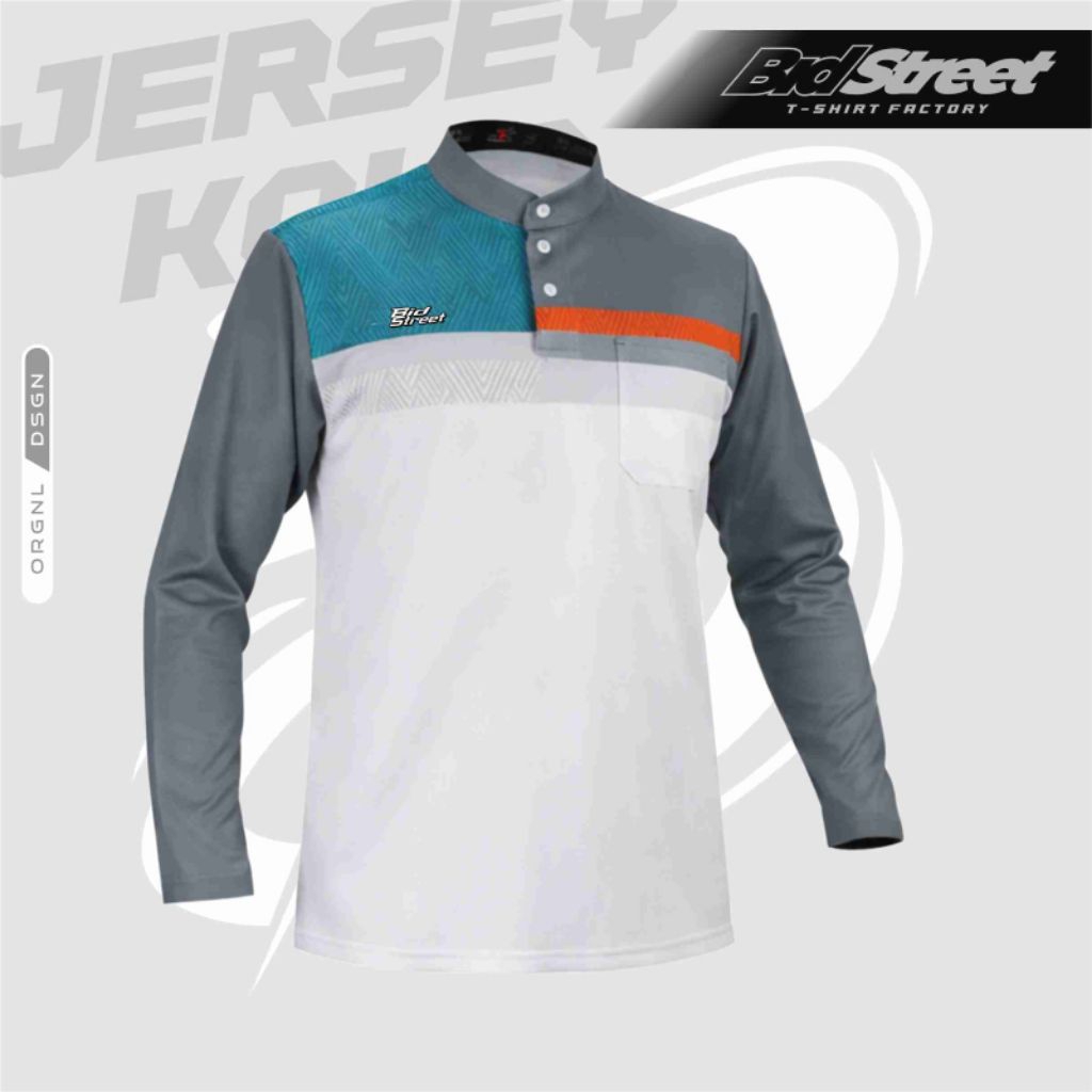 Jersey Koko muslim pria - baju Koko muslim pria - BISA CUSTOM LOGO / NAMA PERUSAHAAN