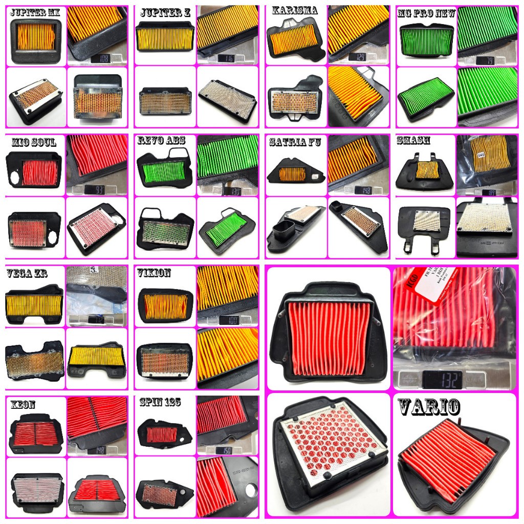 FILTER UDARA saringan busa hawa air assy jupiter mx king z vega r new zr one karisma supra x 125 kir