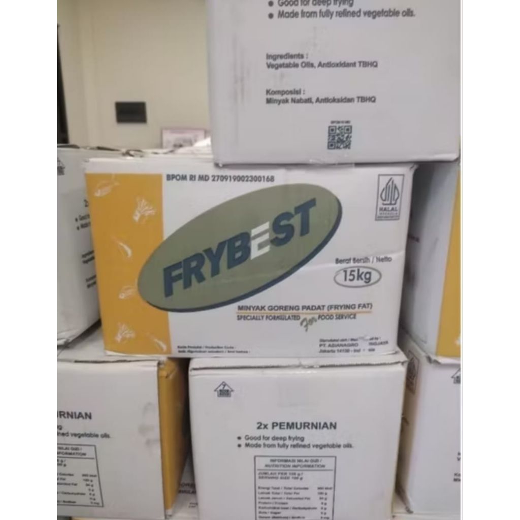 Minyak Goreng Padat/Minyak Beku FRYBEST 15KG