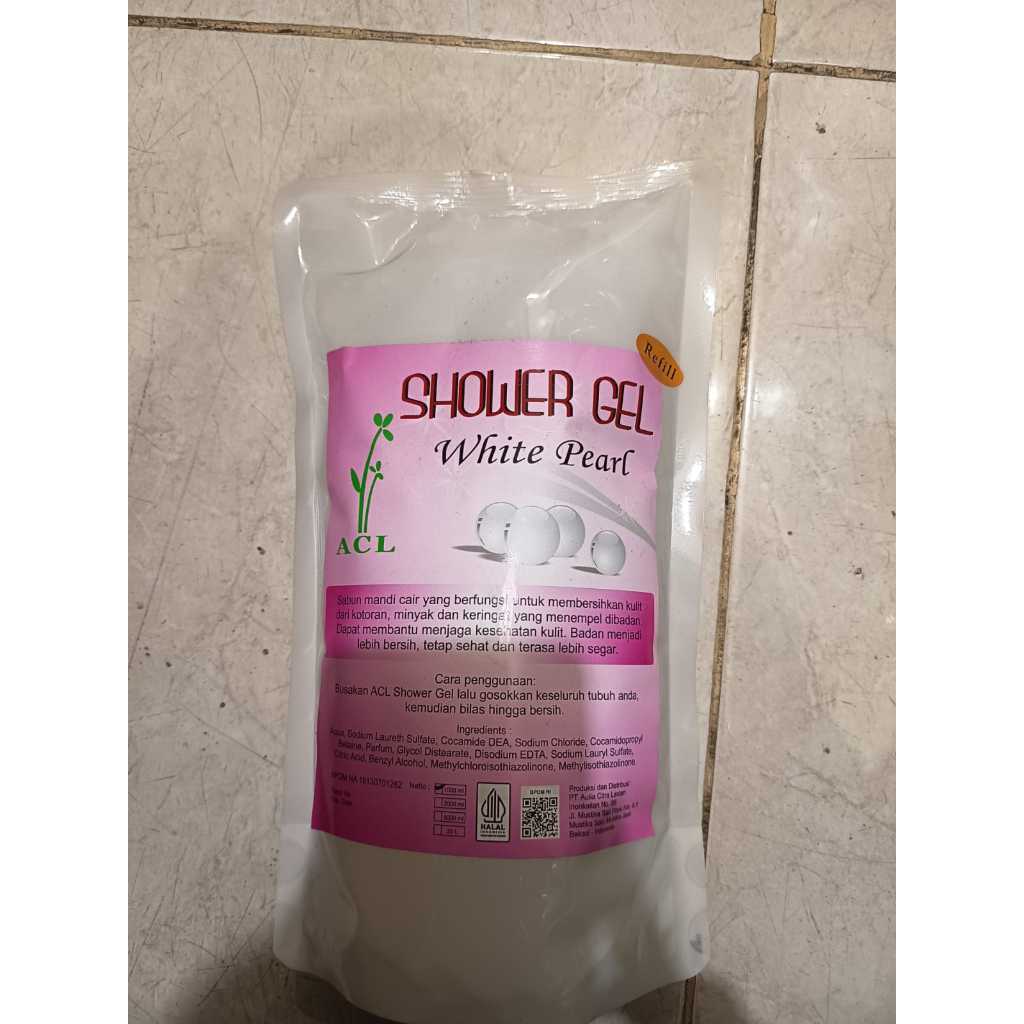 ACL Shower Gel White Pearl 1000ml Sabun Mandi Cair