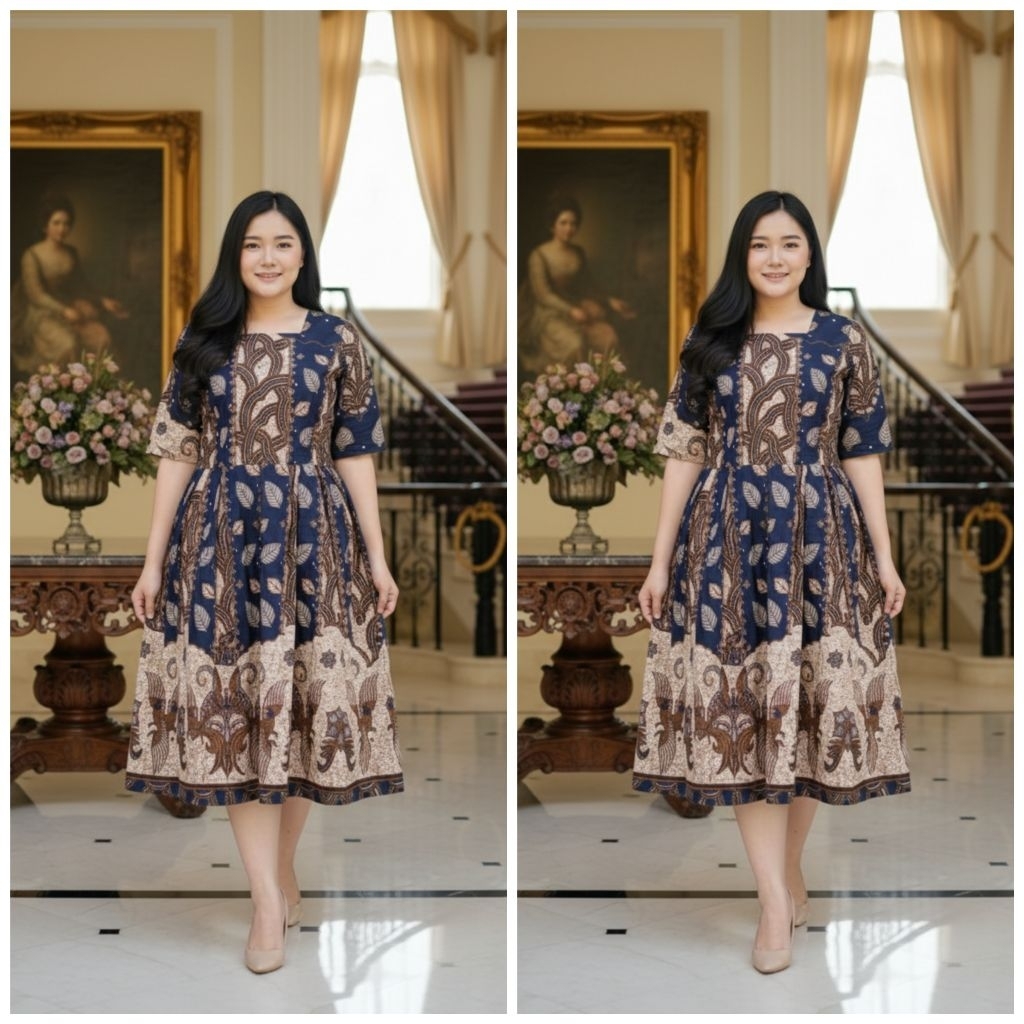 DRESS BATIK KATUN PREMIUM