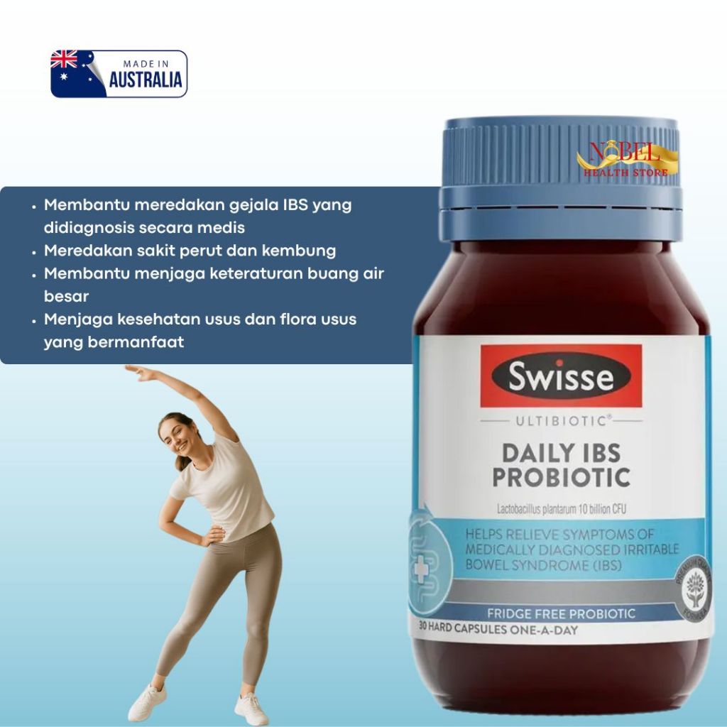 Swisse Ultibiotic Daily IBS Probiotic 30 Capsules