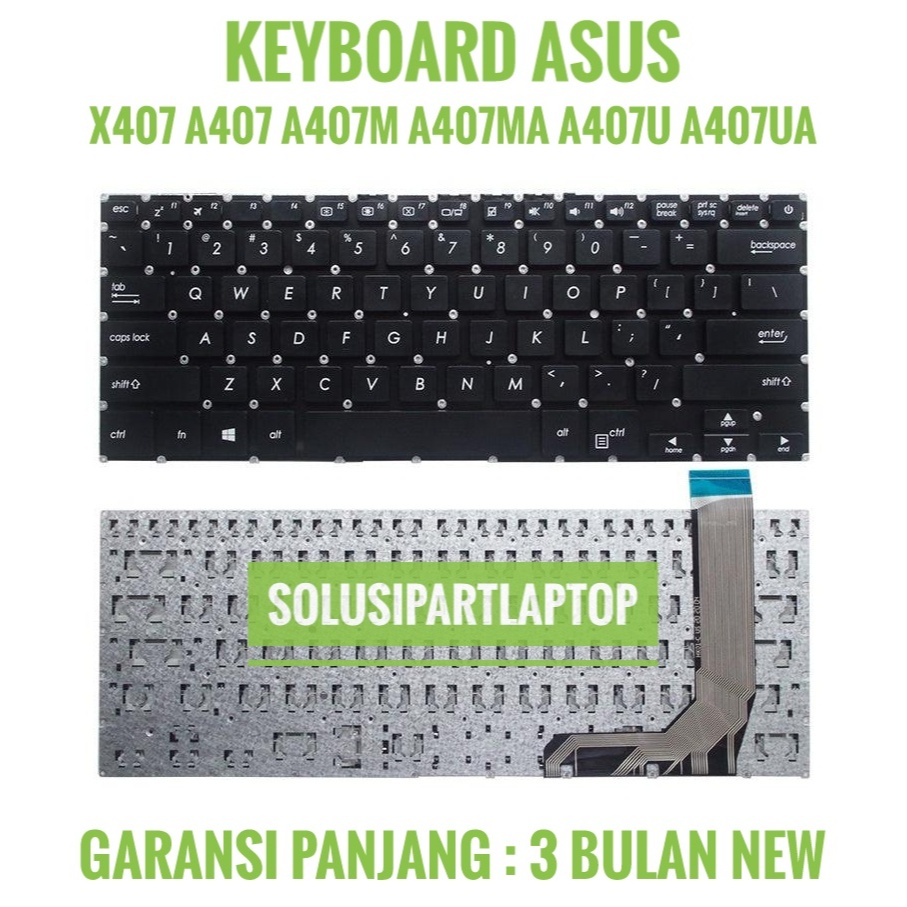 Keyboard Asus A407 A407U A407UA X407 X407 X407M A407M A407MA X407MA