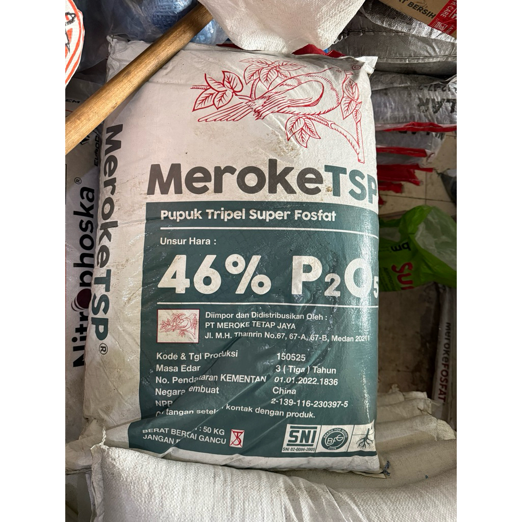 PUPUK MEROKE TSP 50 KG KEMASAN PABRIK
