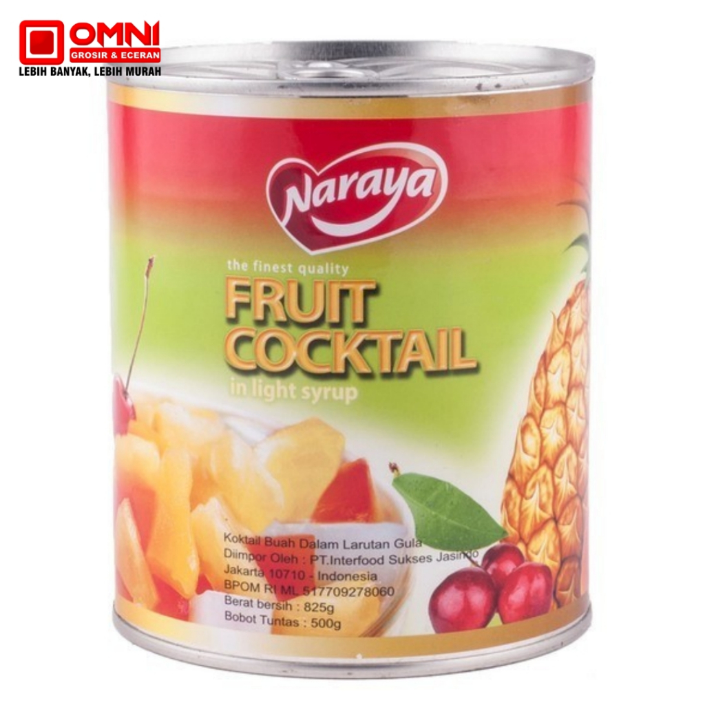 NARAYA FRUIT COCKTAIL IN SYRUP 565 GR (Buah Cocktail Kaleng)