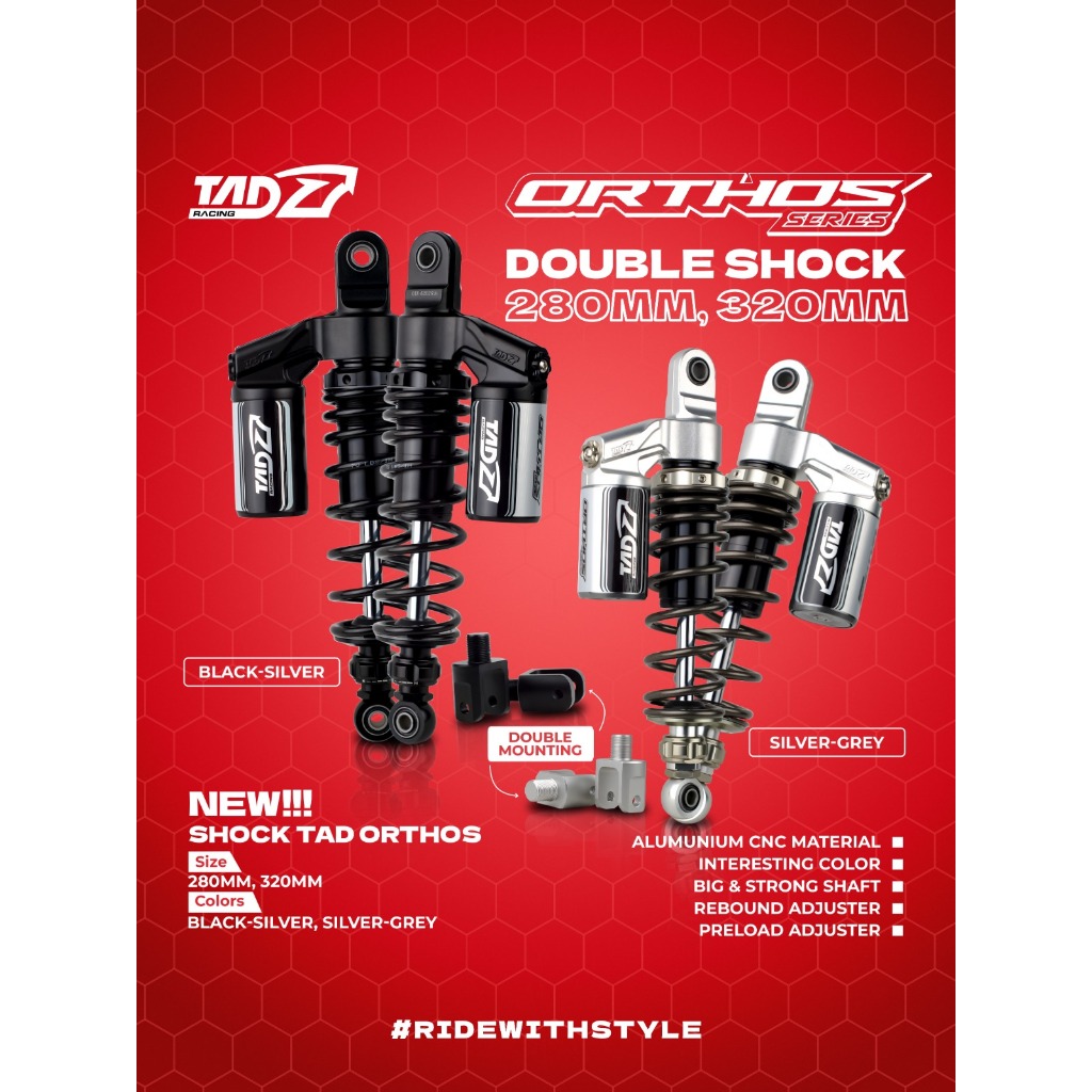 SHOCK TAD ORTHOS DOUBLE MOUNTING 280MM 320MM