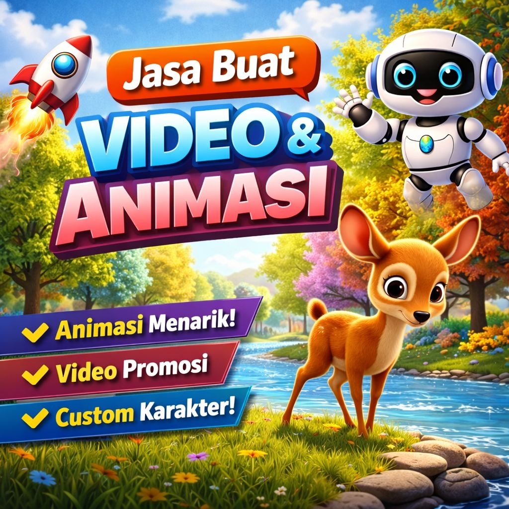 JASA PEMBUATAN VIDEO ANIMASI 2D/3D