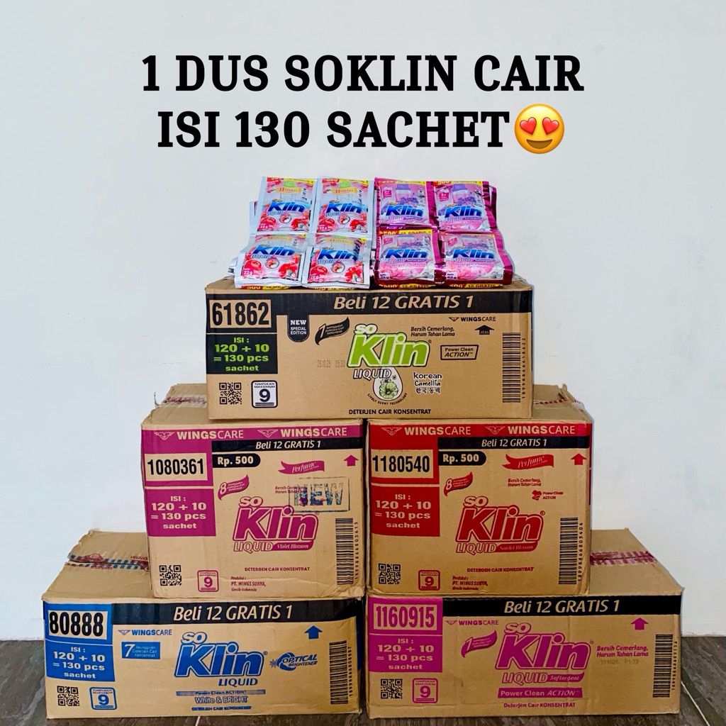 SOKLIN CAIR LIQUID 1 DUS ISI 130 SACHET
