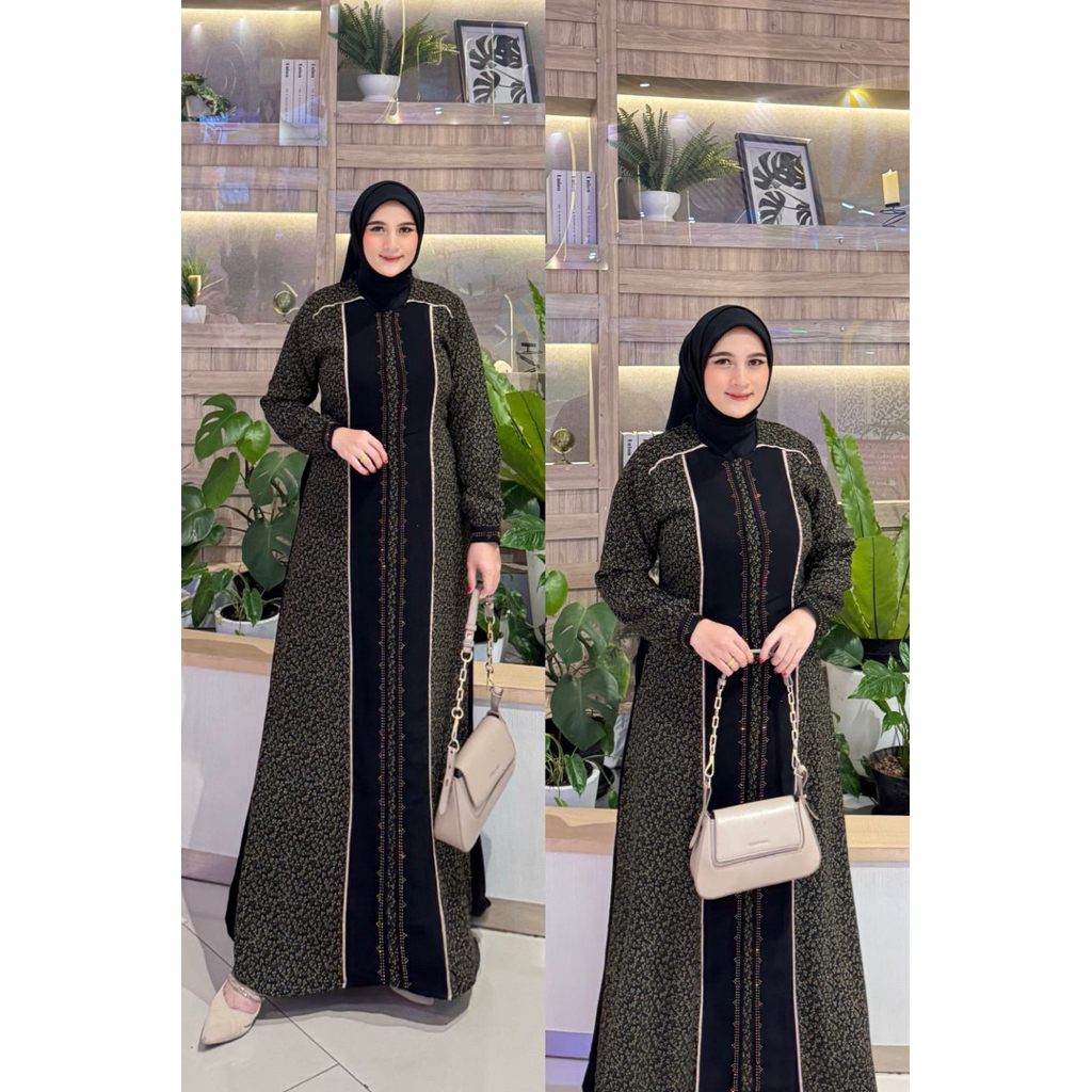 Lubna dress longdress gamis premium gamis mewah ori