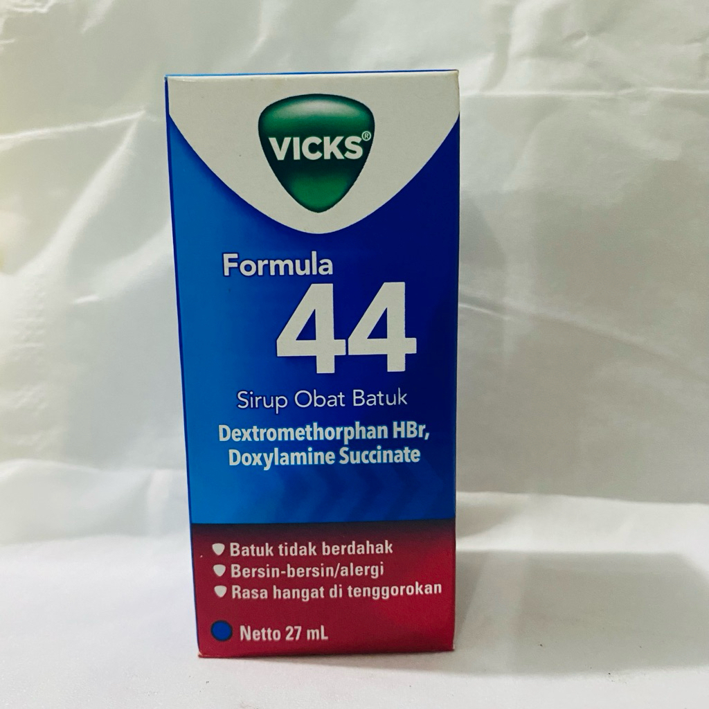 Vicks Formula 44 Sirup Obat Batuk Dewasa – Pereda Batuk Kering dan Berdahak Efektif