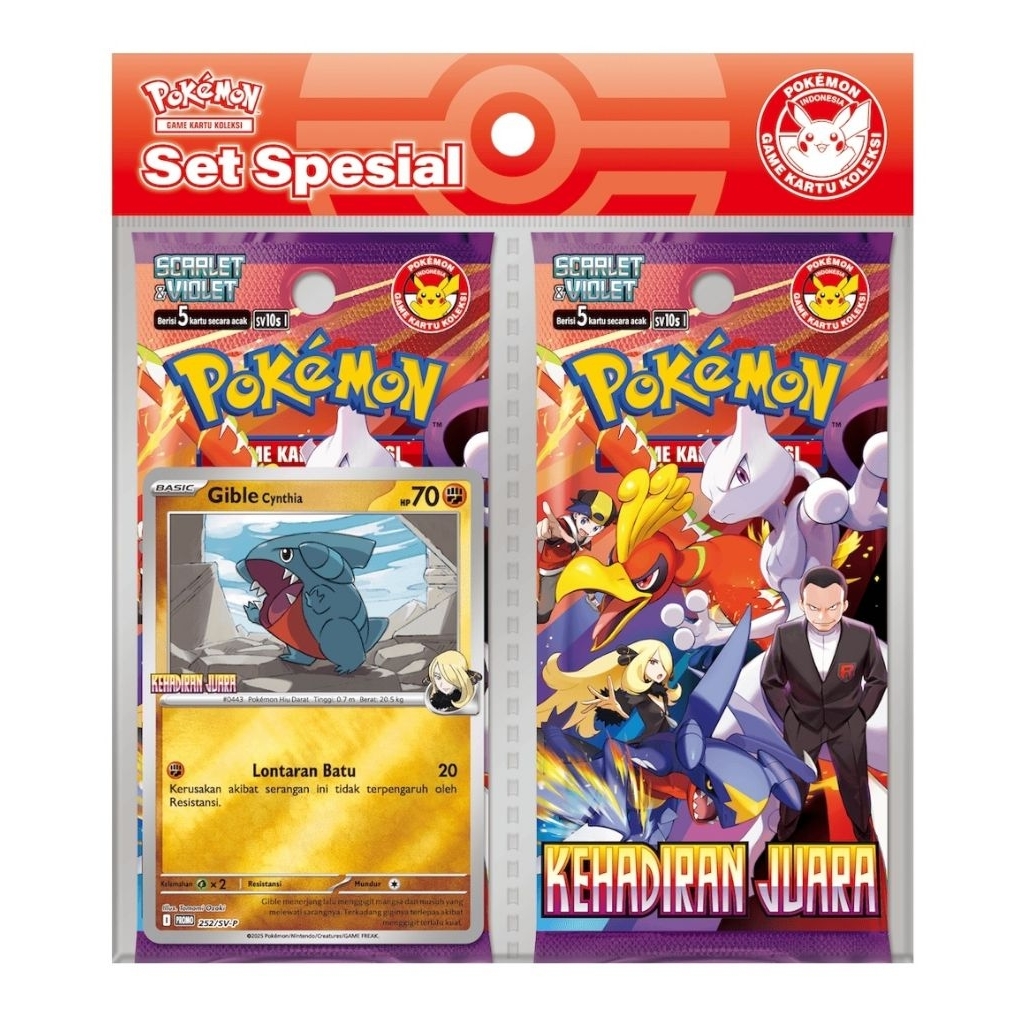 Pokemon Set Special Indomaret - Kehadiran Juara (Promo Gible)