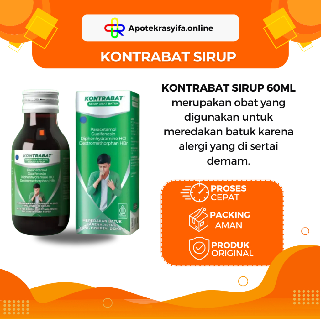 Kontrabat 60ml Obat Batuk Lengkap Untuk Semua Jenis Batuk