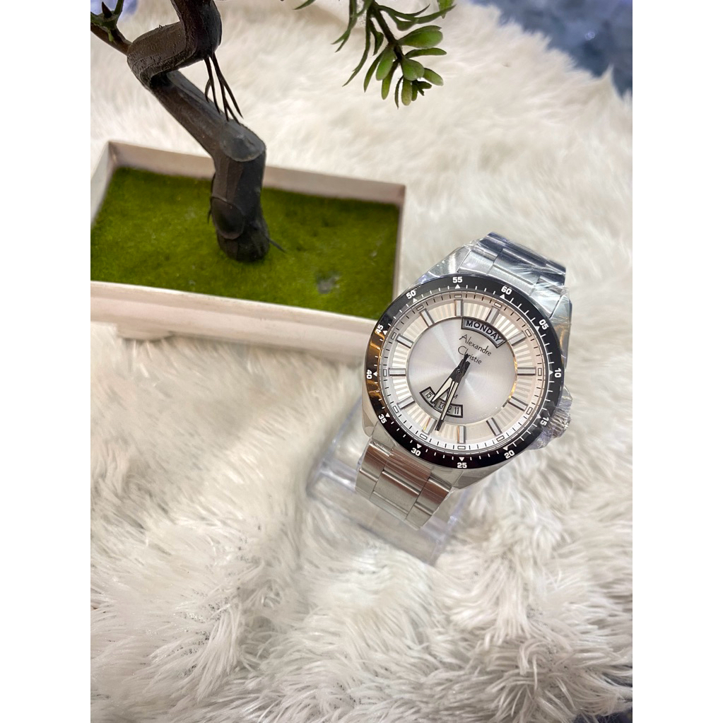 jam tangan cowok ALEXANDRE CHRISTIE 6678
