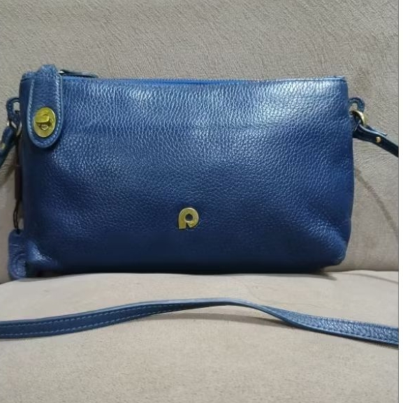 TAS SELEMPANG PAPILLON SEKEN WARNA BIRU BENHUR MULUS