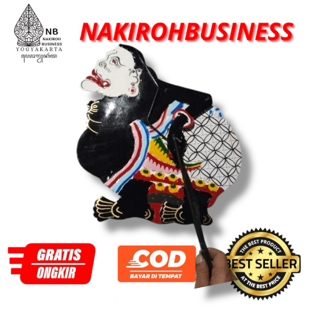 NAKIROHBUSINESS wayang Kertas SEMAR 40 cm Punokawan mainan anakR