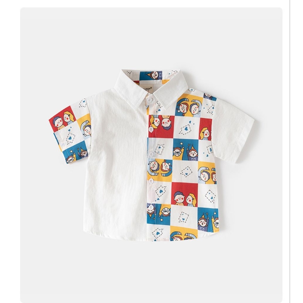 BABYNEEDS Kemeja Anak Unisex Kemeja Oversized Anak Unisex