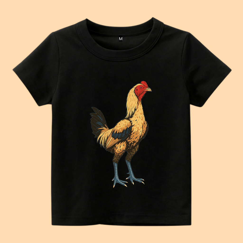Baju kaos anak gambar Ayam Bangkok