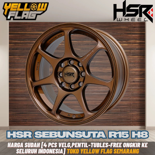 Velg Mobil HSR R15 Bronze Untuk Avanza  Brio Agya Ayla Calya Sigra Xenia March Velg Mobil Ring 15