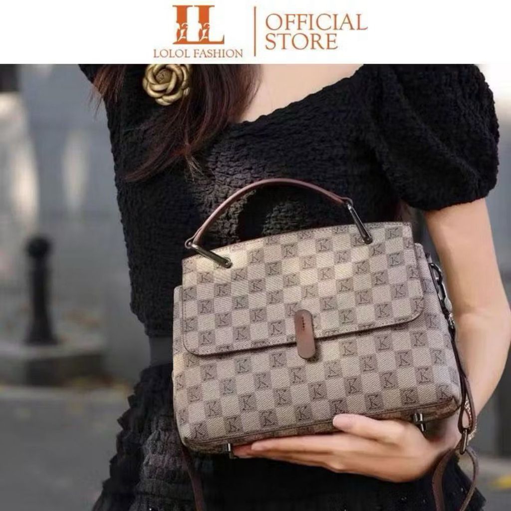 [New Arrival] LOLOL FASHION Tas Selempang Wanita Sling Bag Hand Bag Fashion Tas Tangan Kulit Sinseti