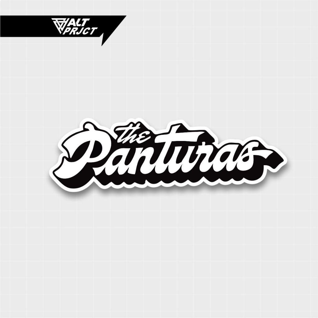 Stiker Logo Band The Panturas Stiker Vinyl Waterproof Aesthetic untuk Laptop, Helm & Motor - Anti Ai