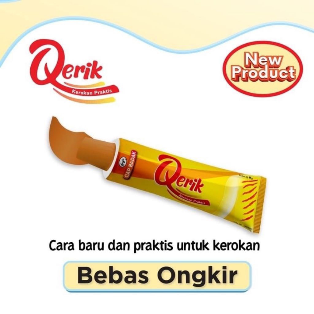 Qerik Cap Badak Alat Kerokan praktis 1 Tube / Pcs