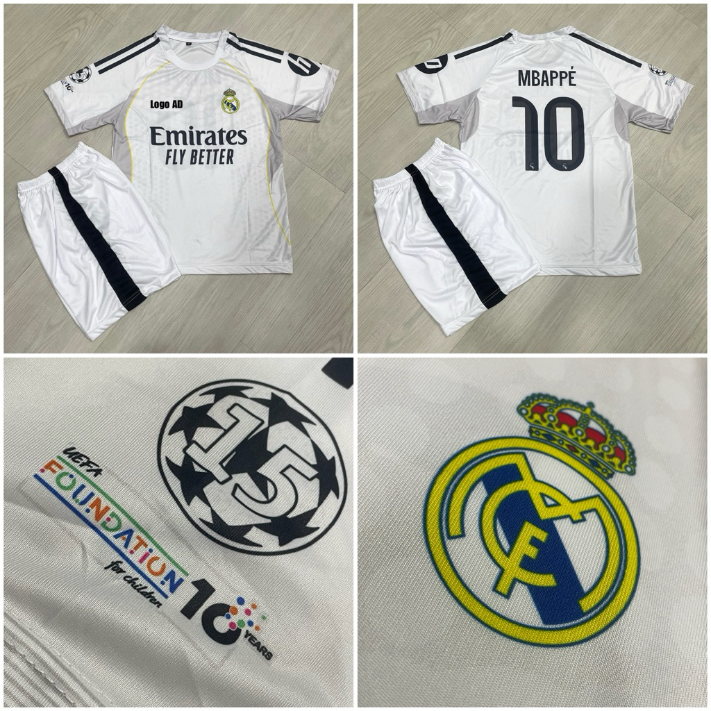 Setelan Bola Anak Printing RM R34L M4DR1D M4DRID Jersey Baju Seragam Kaos Bola Anak Setelan Ekonomis