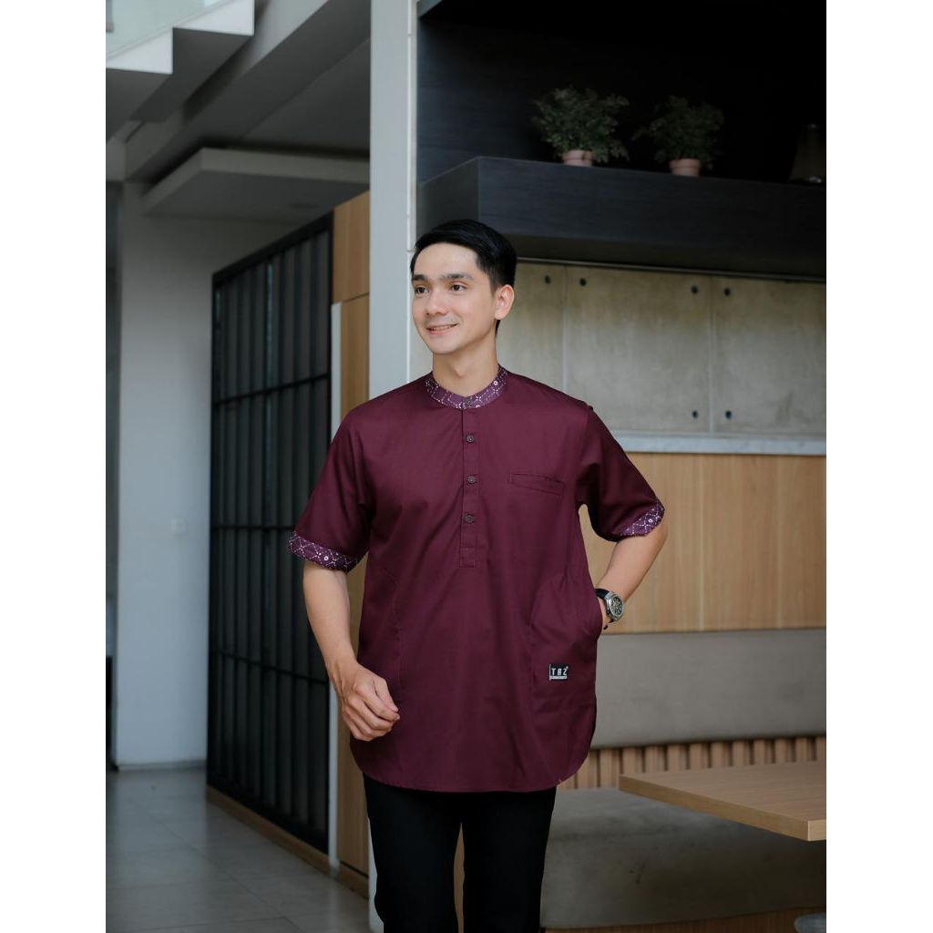 baju muslim pria lengan panjang kurta pakistan trz