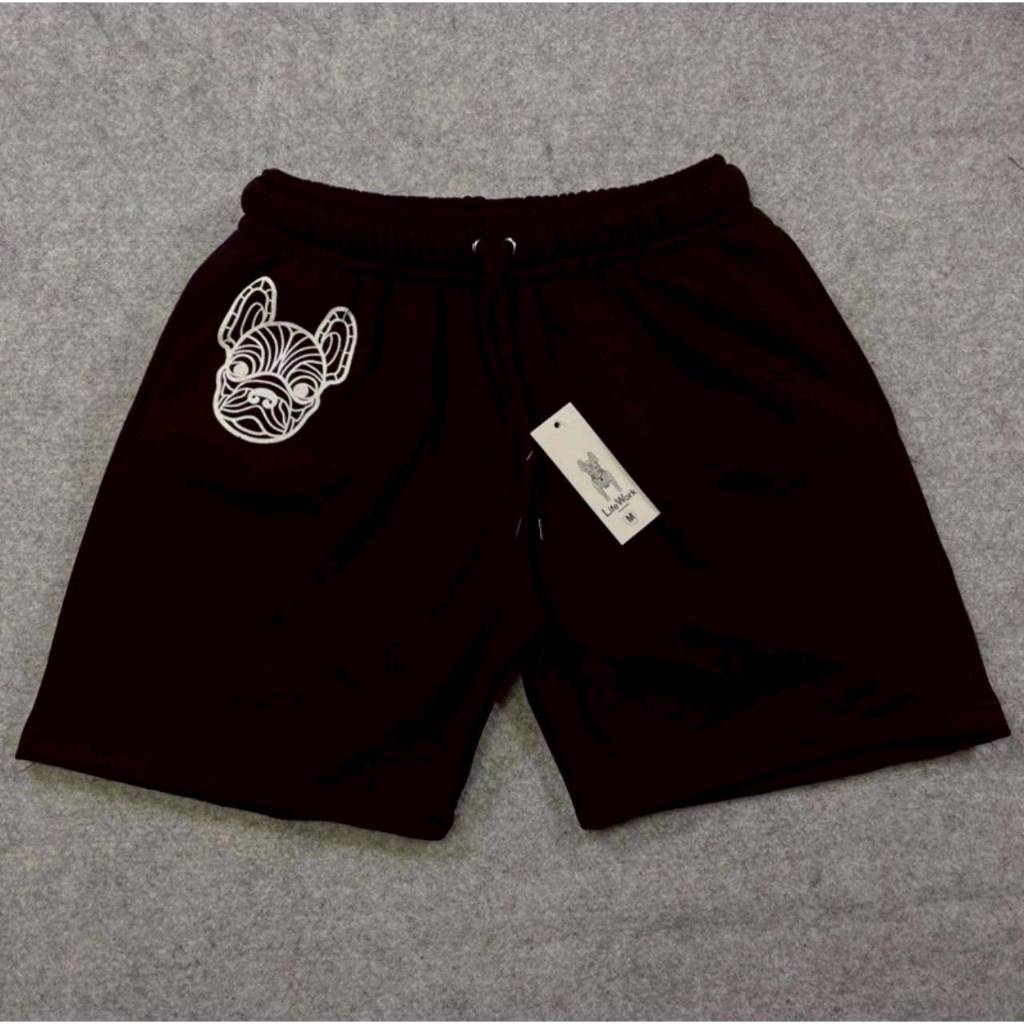 CELANA PENDEK SHORT PANTS SWEATPANTS LIFEWORK LIFE WORK RADOG HEAD HITAM