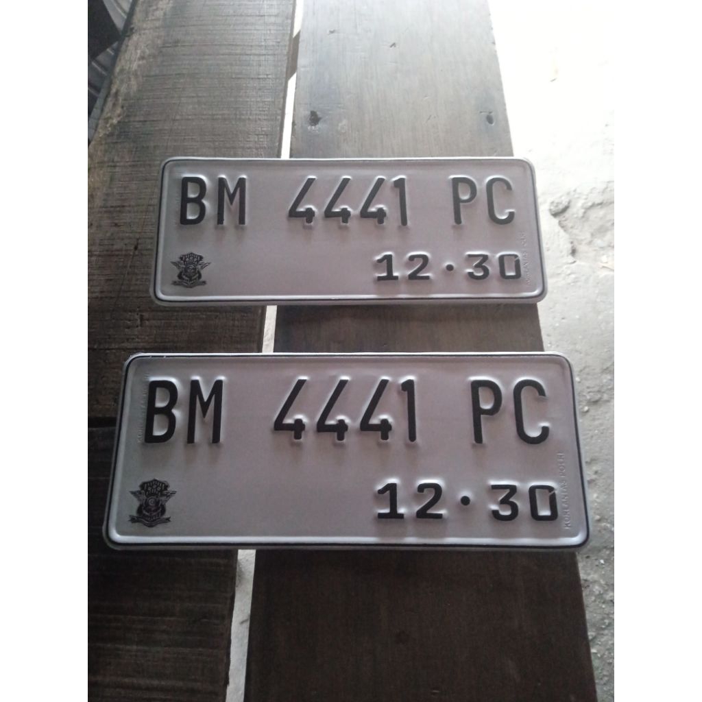 PLAT NOMOR STANDAR / ANGKA STIKER