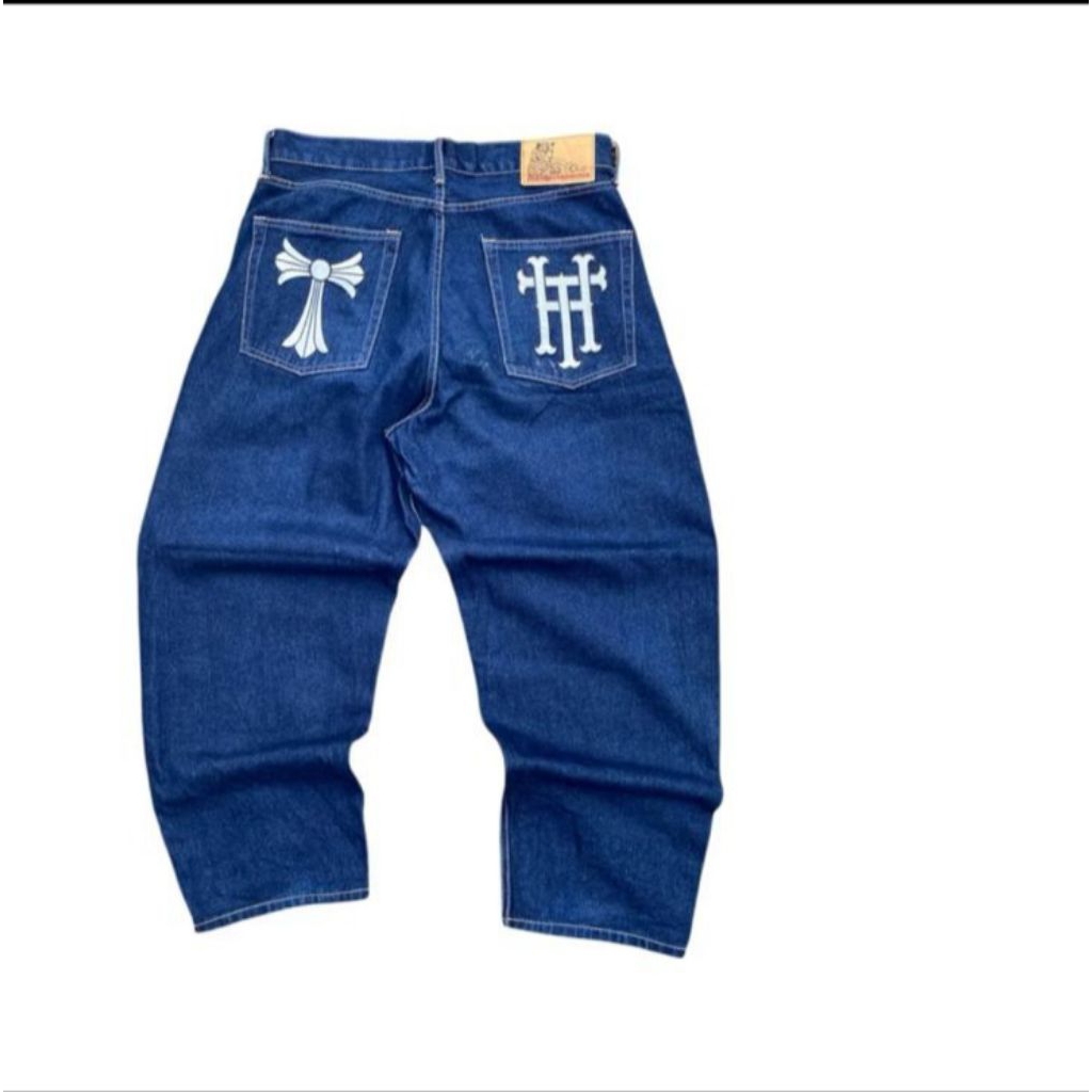 denim pants draelle logo thanksinsomnia