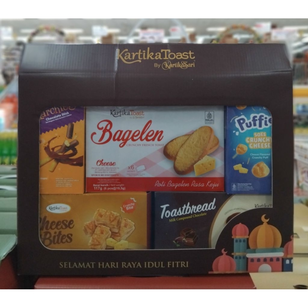 PROMO Parsel Ramadan / Paket Kue Lebaran Kartika Sari Bandung isi 5 - Kartika Toast Spesial Hampers 